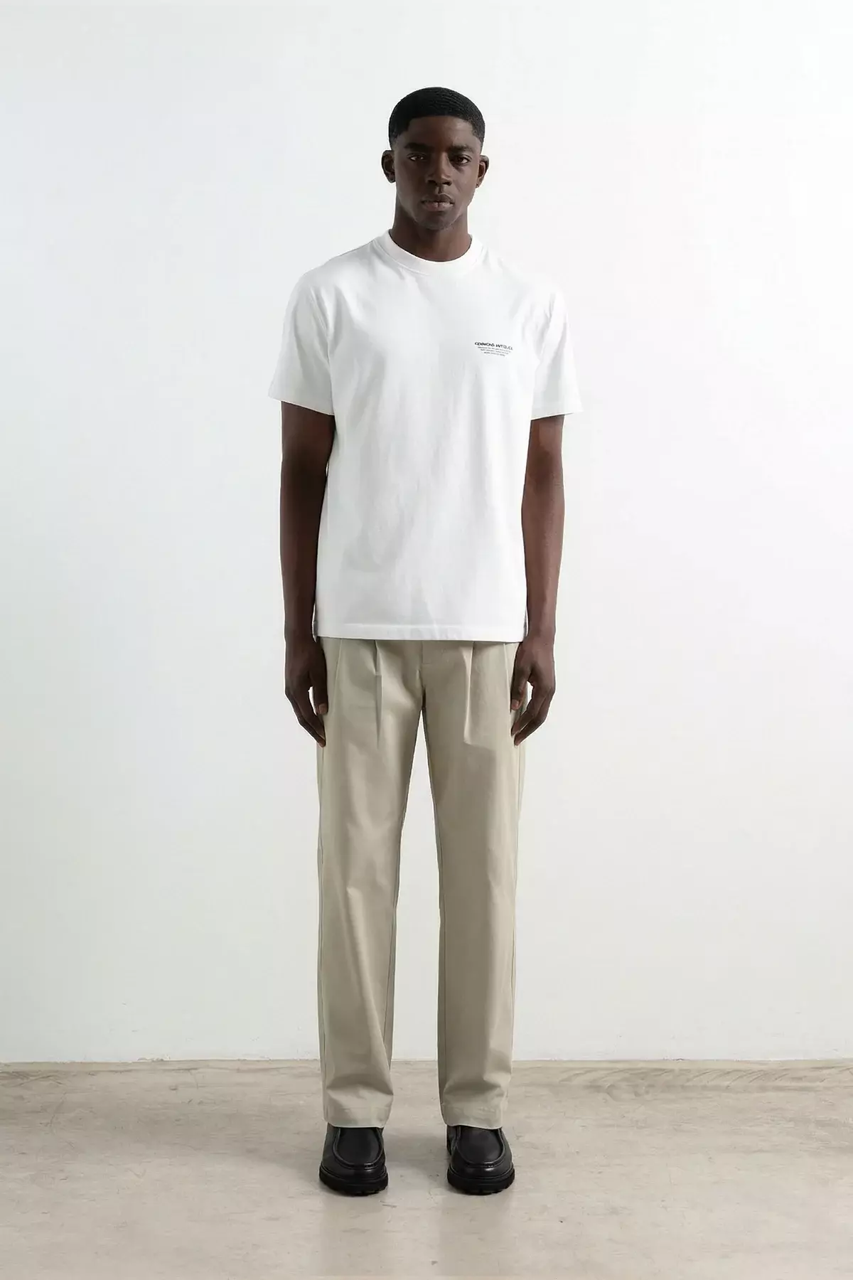 Edmmond Studios Antiques T-Shirt Herren Plain White